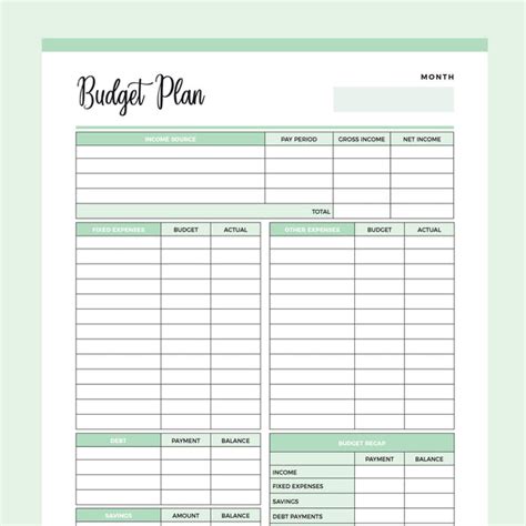 The 6 Best Free Printable Budget Worksheets On The Internet Worksheets Library