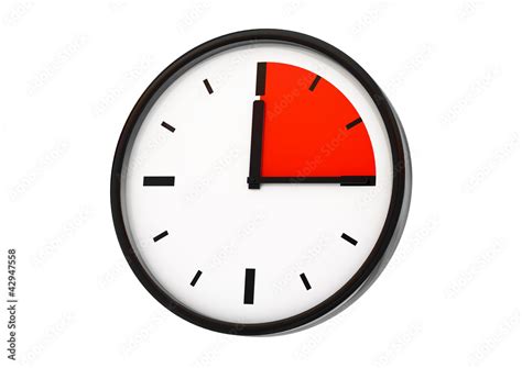 Uhr15min01 Stock Illustration Adobe Stock