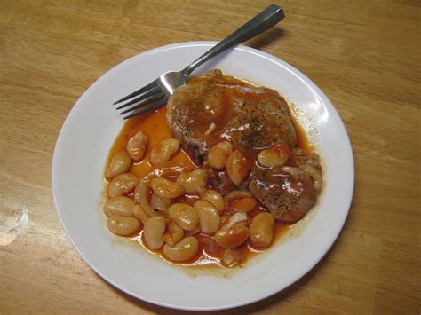 Mom’s Pork Chops And Butter Beans Pork Chops Pork Steak Butter Beans