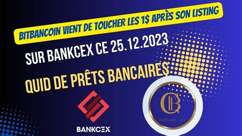 BitBankCoin vient de passer à 1 juste après son listing sur BankCEX