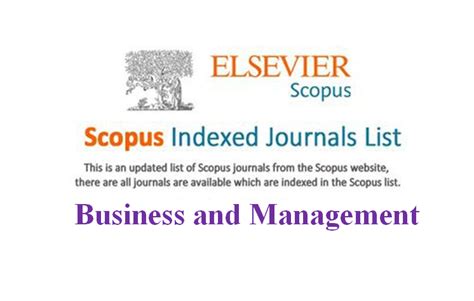 Business And Management Free Scopus Indexed Journals