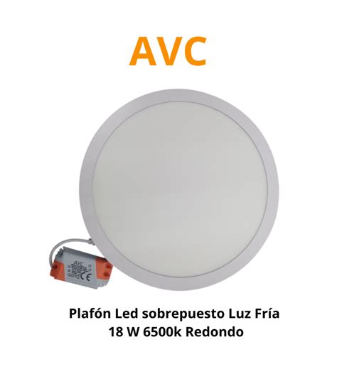 Plafon Led Sobrepuesto Luz Fria W K Redondo A Dl R Socodima Cl