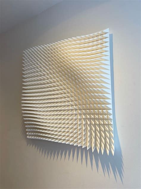 printed wall art contemporary geometric  printed wall sculpture