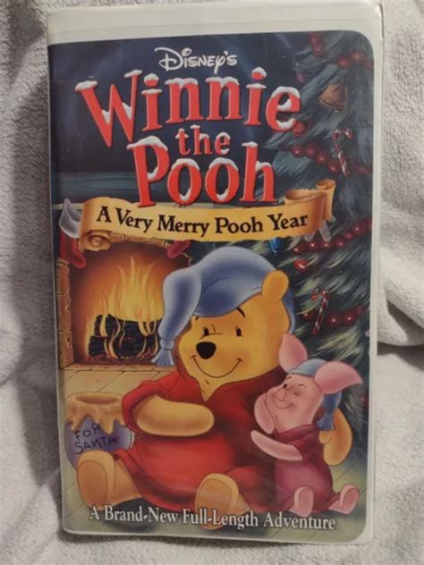 Vintage Disney Winnie The Pooh A Very Merry Pooh Year Vhs Video The