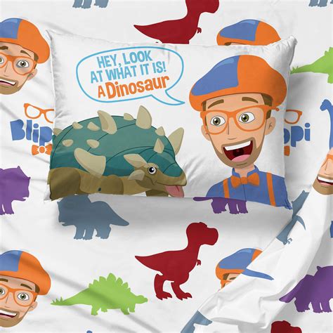 Juego De Cama Jay Franco Blippi Dino Fun De 4 Piezas P B08WBQDVKJ