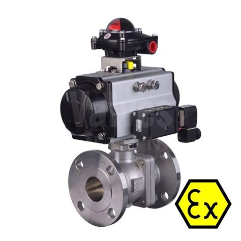 Atex 90d Pneumatic Actuated Ansi 300 Ball Valve Valves Online