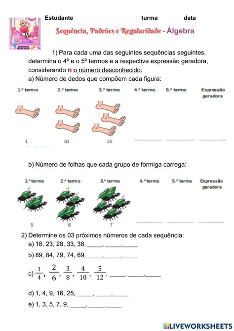 A Worksheet With Numbers And Symbols In Spanish