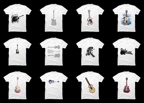 12 Guitar Shirt Designs Bundle For Commercial Use Part 6 Guitar T