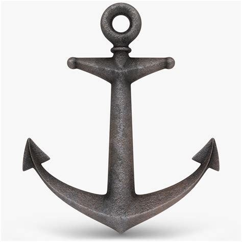 Old Fashioned Rusty Anchor 3d Model 29 Fbx Obj Max Free3d