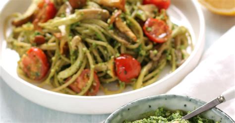 Pasta Met Spinazie En Amandel Pesto Jaimys Kitchen