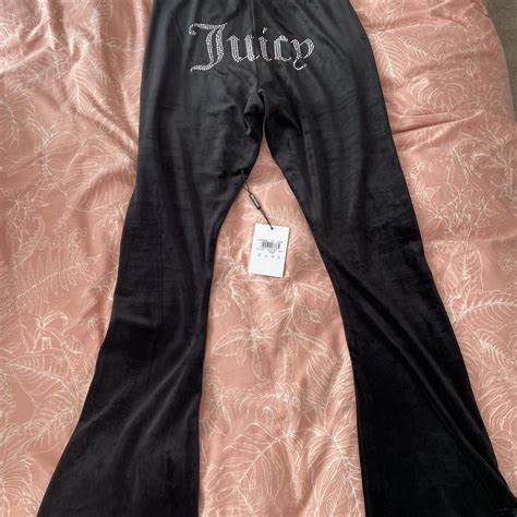 Juicy Couture Joggers Black Medium Only Been Depop