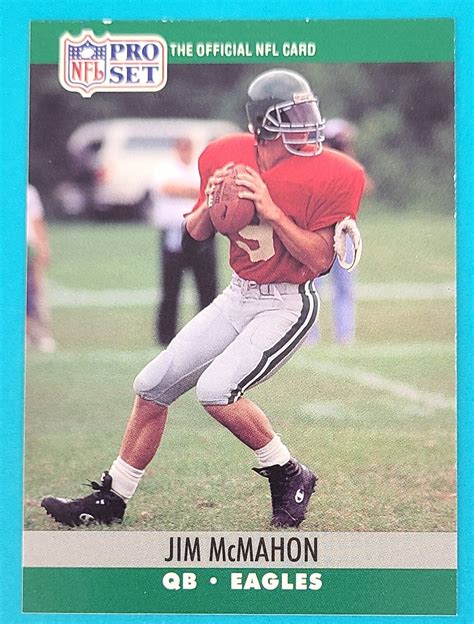 1990 Pro Set 610 Jim Mcmahon Philadelphia Eagles Football Card N7 Ebay