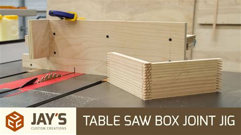 Table Saw Box Joint Jig 229 YouTube