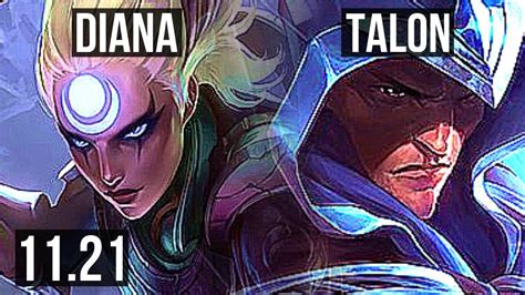 Diana Vs Talon Jng M Mastery Games Euw Diamond