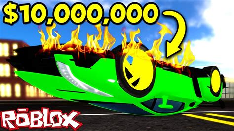 CRASHING MY 10 000 000 LAMBORGHINI IN ROBLOX Roblox Vehicle