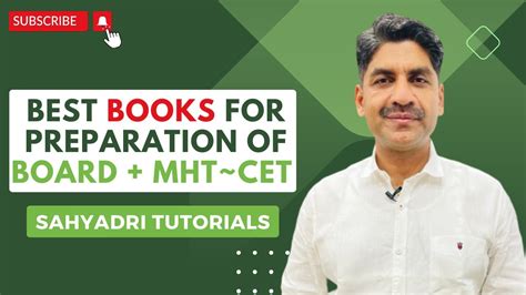 Best Books For Preparation Of Board MHT CET Sahyadri Tutorials