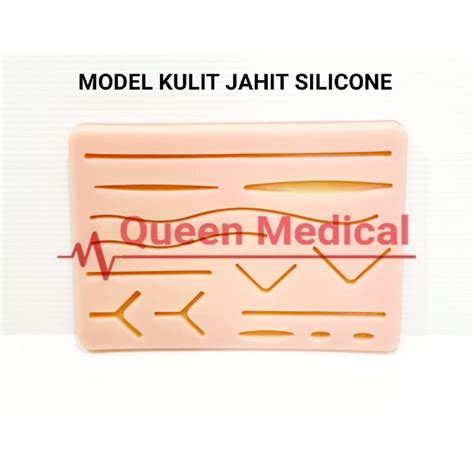 Jual Model Kulit Silikon Pad Latih Jahit Luka Sutura Medis Hecting