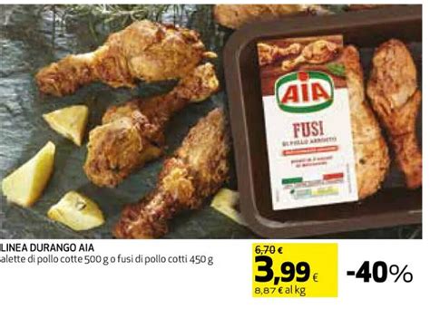 Offerta Linea Durango Aia Alette Di Pollo Cotte G O Fusi Di Pollo