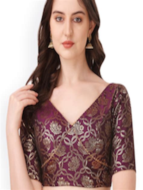 Buy Oomph Woven Design Jacquard Saree Blouse Saree Blouse For Women