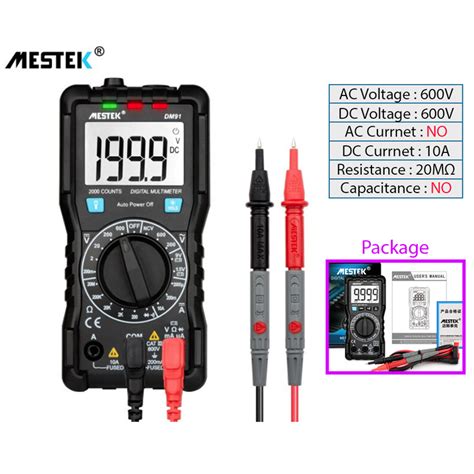 Mestek Dm Manual Digital Multimeter Arrowdot Store