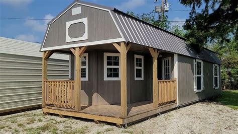 12X40 Derksen Deluxe Lofted Barn Cabin At Big W S Portable Buildings In