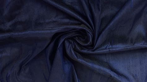 Navy Blue Silk Fabric By The Yard Silk Fabric Silk Dupioni Etsy