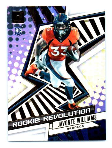 2021 Donruss Rookie Revolution Javonte Williams Rookie Denver Broncos