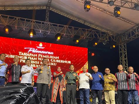 KPU Maluku Launching Tahapan Pemilihan Gubernur Wakil Gubernur Maluku