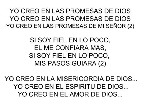 Yo Creo En Las Promesas De Dios Ppt