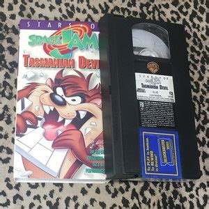 Stars Of Space Jam Tasmanian Devil Vhs Retro Space Jam Vintage S