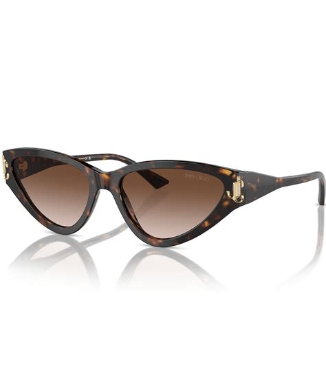 Jimmy Choo Women S Jc5019 55mm Havana Cat Eye Sunglasses Dillard S