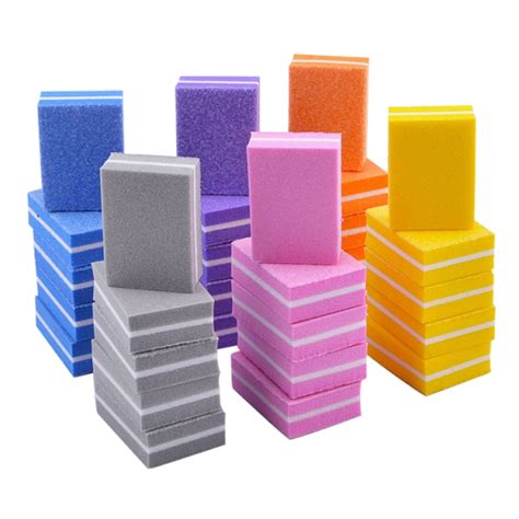 Disposable Nail Buffers Mini Nail Buffer Block Square Double Sided