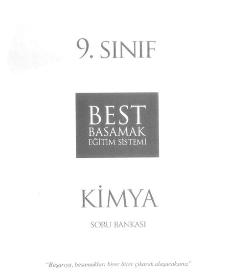 KİMYA SORU BANKASI BEST BASAMAK EĞİTİM SİSTEMİ Zeta Fotokopi YKS