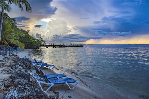 Signpost By The Beach Stock Photo Image Of Island Chair 74023796