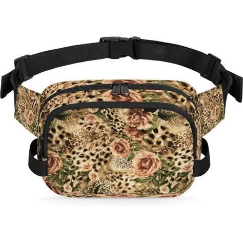 Sac Banane Tendance Imprim LOpard Avec Fleurs Et Rayures Pour