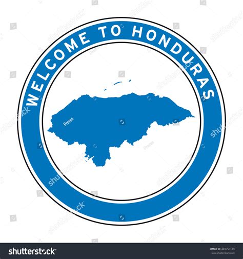 Welcome Honduras Vector Logo Stock Vector (Royalty Free) 449750149 ...