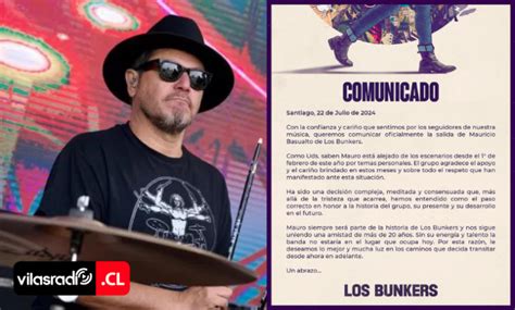 LOS BUNKERS ANUNCIAN SALIDA DE SU BATERISTA MAURICIO BASUALTO SIN SU