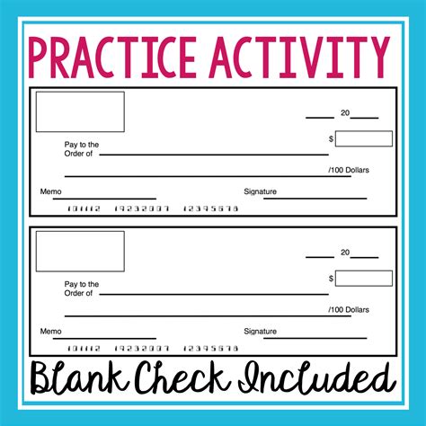 Free Blank Checks Worksheet Download Free Blank Checks Worksheet Png Images Free Worksheets On