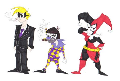 The Three Henchmen And Girl Of The Joker By Spiketheklown On Deviantart