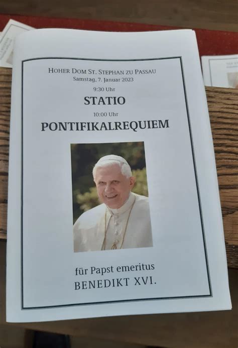 Zum Tod Von Papst Benedigt Xvi