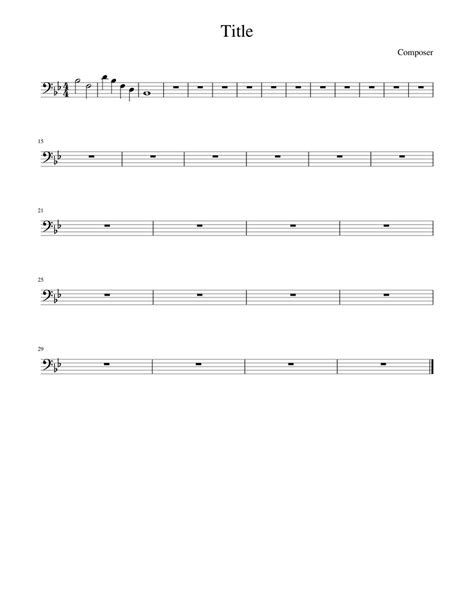 Tuba Mirum Sheet Music For Piano Solo