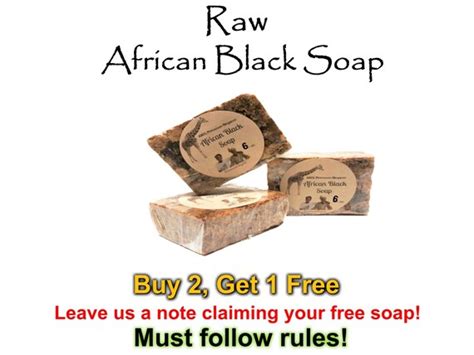 Authentic African Black Soap 6oz Bar Raw Buy 2 Get 1 Free Etsy