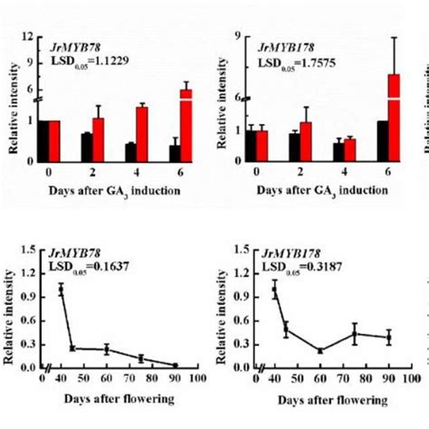 The Gene Expression Of Candidate Jrmybs A The Gene Expression