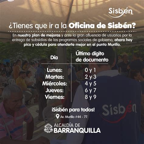 Atención beneficiarios A partir de este lunes la Alcaldía de