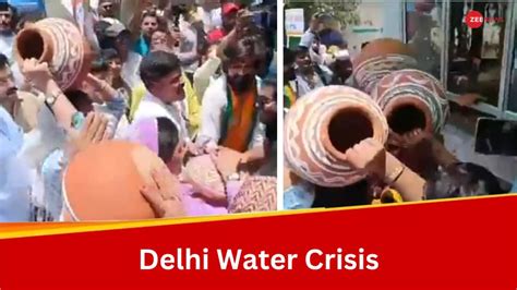 Delhi Water Crisis Aap Accuses Bjp Of Vandalising Delhi Jal Board