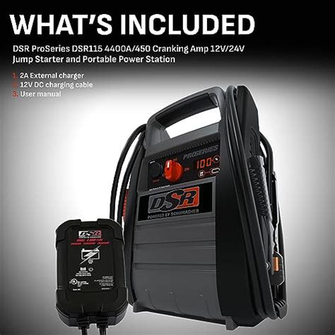 Schumacher DSR115 DSR ProSeries Rechargeable Pro Jump Starter 12V