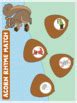 Rhyme Acorn Themed File Folder Activity By Make Take Teach TpT