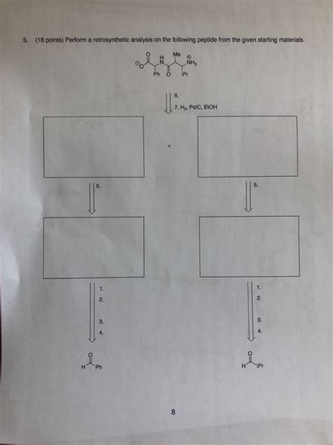 Solved 3 18 Points Perform A Retrosynthetic Analysis On Chegg