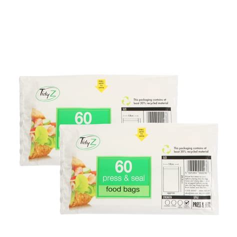 Tidyz Press And Seal Food Bags X2 Home Bargains