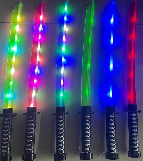 Artcreativity Light Up Swords For Kids Flashing Led Lights And Sound